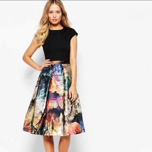 Ted Baker “Eana” technicolor bloom dress, T2 (M)